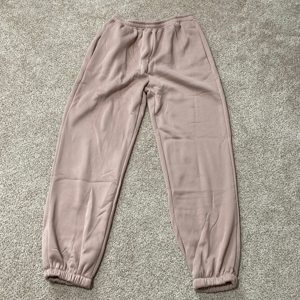 Tan Sweat Pants with Pockets